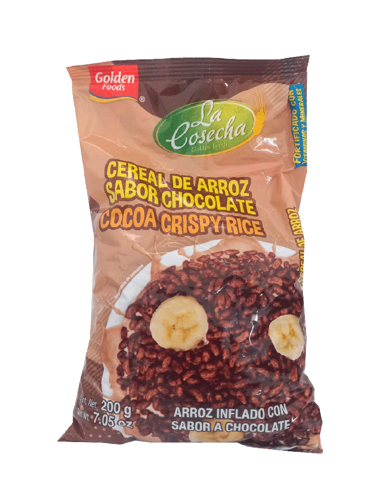 Chocolate Flavored Rice Cereal  Bag LA COSECHA 28 x 200 g