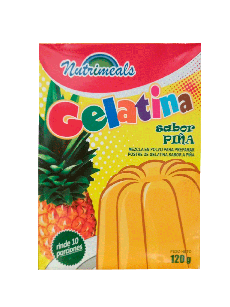 Pineapple Flavored Gelatin NUTRIMEALS 120 g