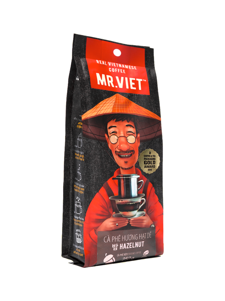 Ground Hazelnut Coffee MR. VIET 4 x 12 x 250 g