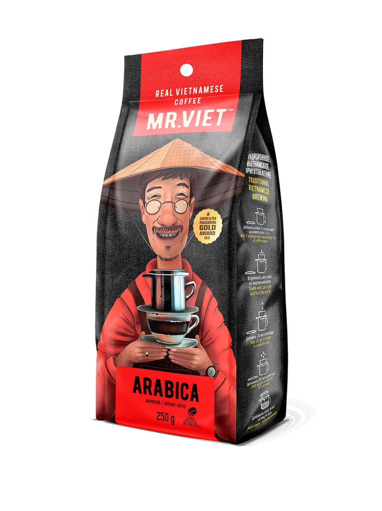 Café En Grano Arábica MR. VIET 4x12x250 g