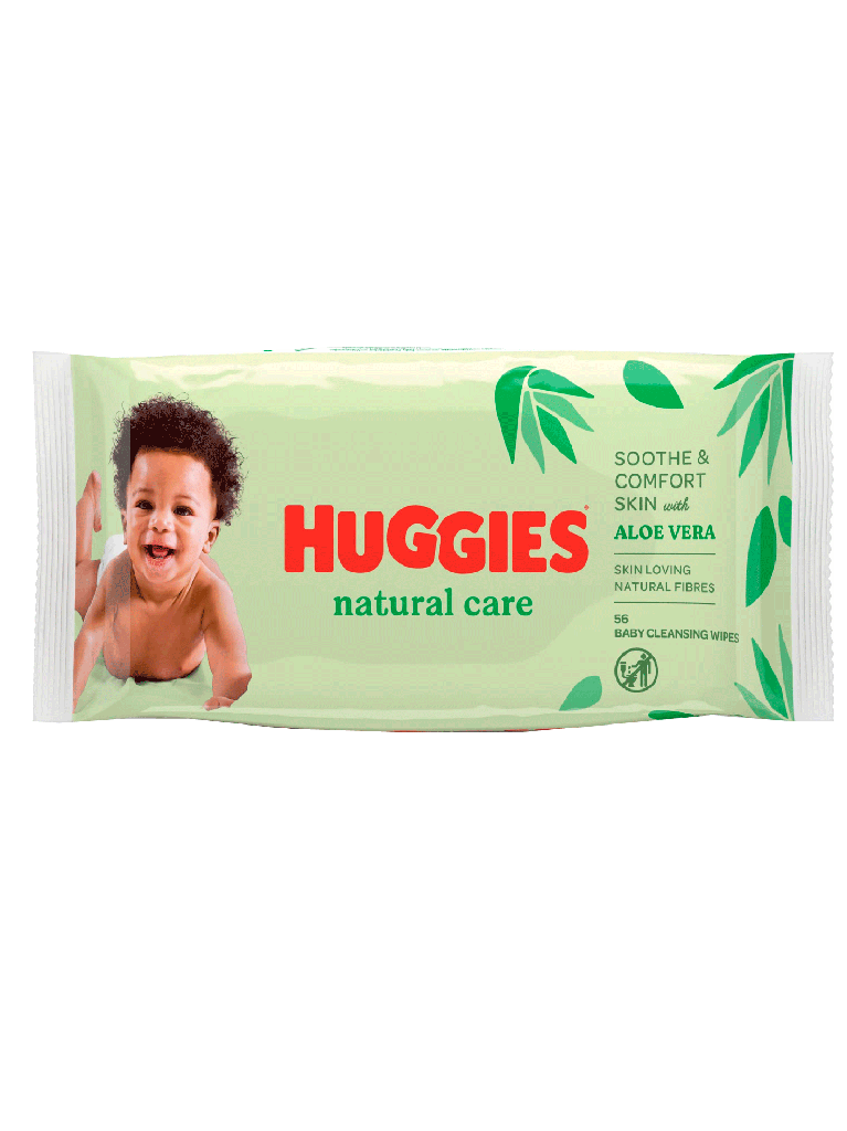 Toallitas Húmedas Para Bebé Natural HUGGIES 10 x 56 Uni.