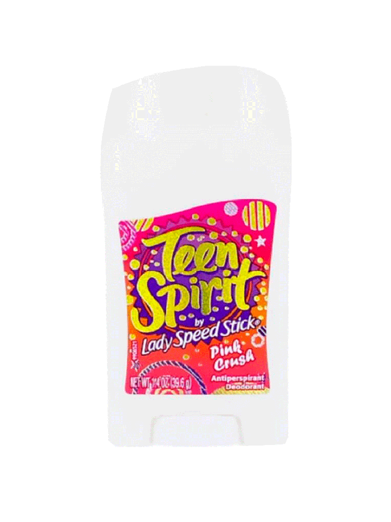 Desodorante Stick Teen Spirit Pink Crush, LADY SPEED 12 x 1.4 oz