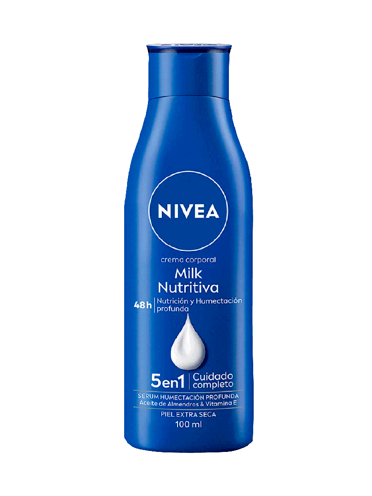 Loción Corporal  BODY MILK Nutritiva Extra Seca NIVEA  100 mL 
