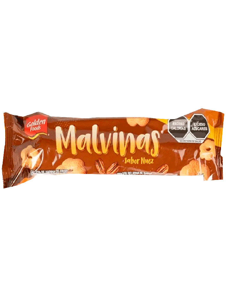Galletas Malvinas Nuez GOLDEN FOODS 20 x 140 g