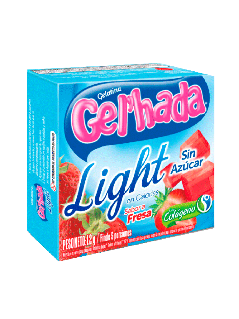 Gelatina Light Fresa GEL’HADA 48 x 12 g