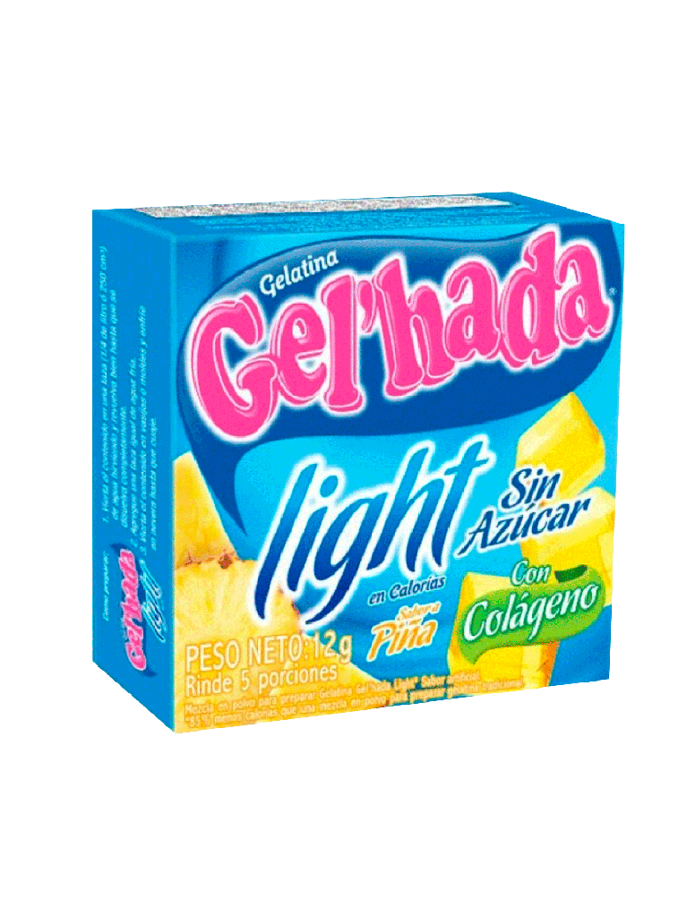 Gelatina Light Piña GEL’HADA 48 x 12 g