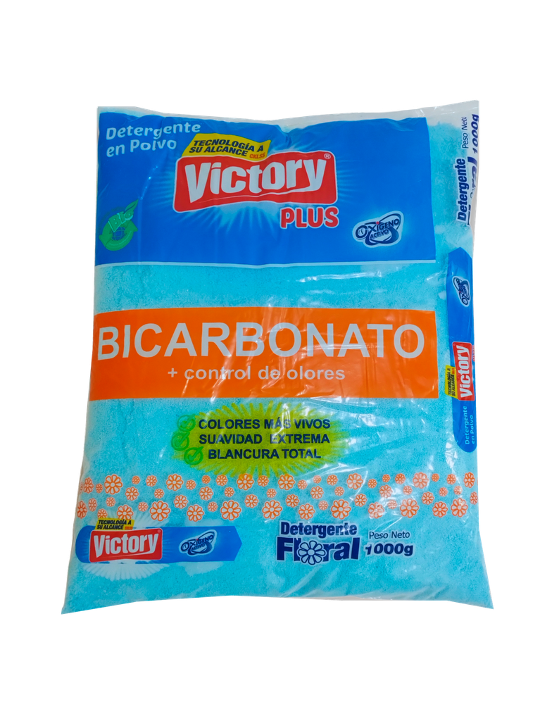 Detergente en Polvo Bicarbonato Floral VICTORY 20 x 1 kg