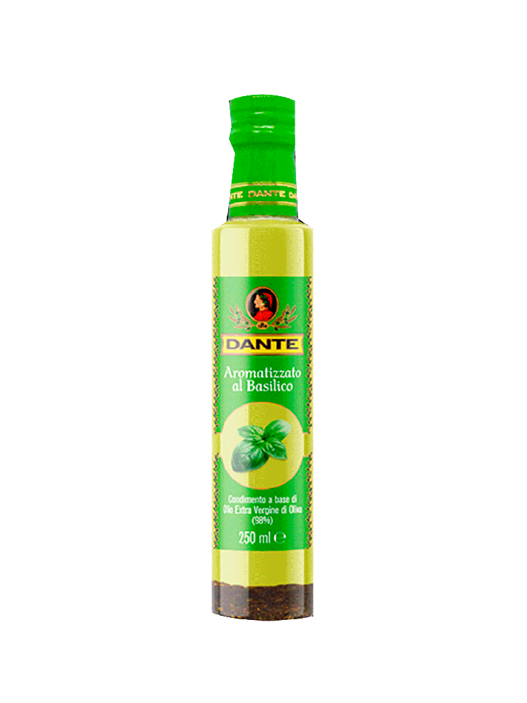 Extra Virgin Olive Oil AL BASILICO Flavored 6 x 250 ml