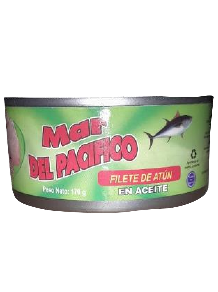 Filete de Atún en Aceite Vegetal MAR DEL PACIFICO TIN 48 x 170 g