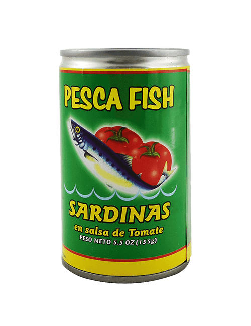 Sardinas en salsa de tomate CAJA 50 x 5.5 Oz can 